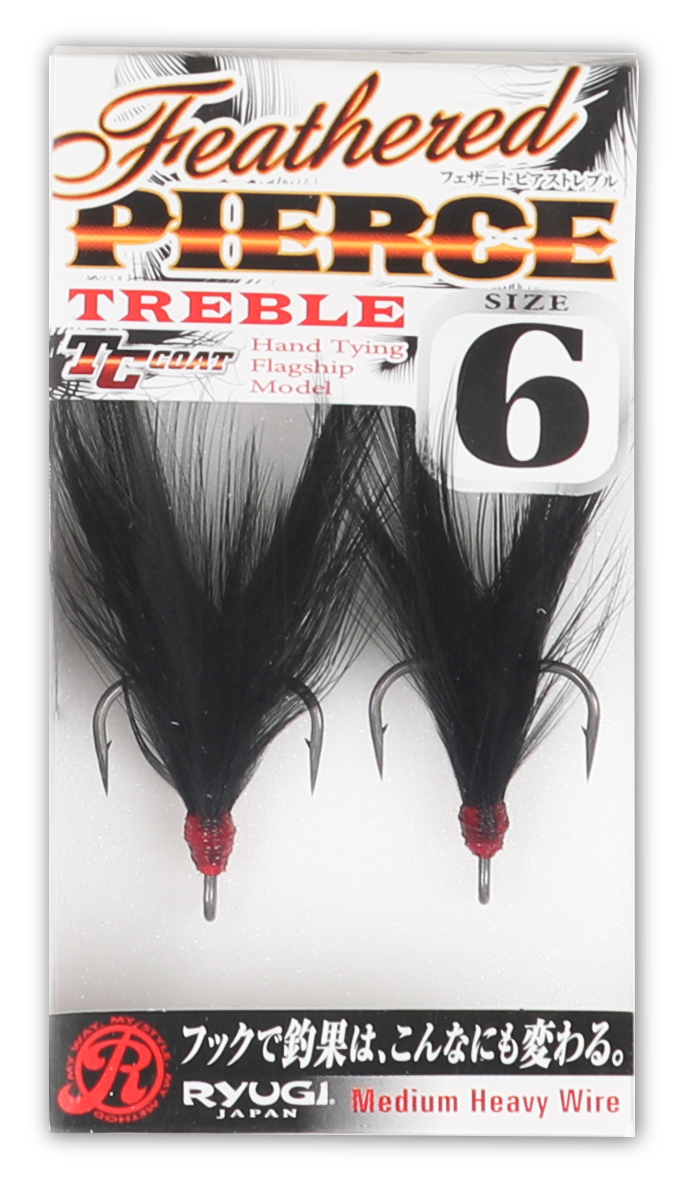 Feathered PIERCE TREBLE|バス釣りのタックル|RYUGI(リューギ) Feathered PIERCE TREBLE|バス釣りのタックル|RYUGI(リューギ)